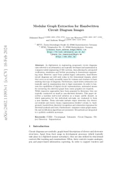 Modular Graph Extraction for Handwritten Circuit Diagram Images