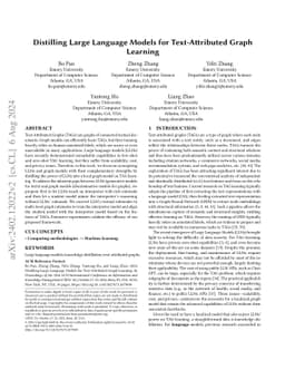 Distilling Large Language Models for Text-Attributed Graph Learning