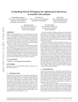 Evaluating Versal AI Engines for option price discovery in market risk
  analysis