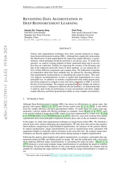 Revisiting Data Augmentation in Deep Reinforcement Learning