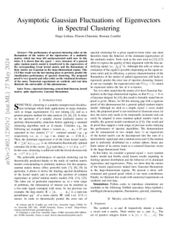 Asymptotic Gaussian Fluctuations of Eigenvectors in Spectral Clustering