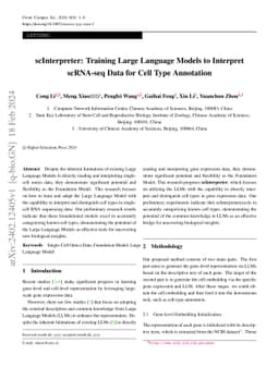 scInterpreter: Training Large Language Models to Interpret scRNA-seq
  Data for Cell Type Annotation
