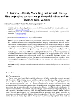 Autonomous Reality Modelling for Cultural Heritage Sites employing
  cooperative quadrupedal robots and unmanned aerial vehicles