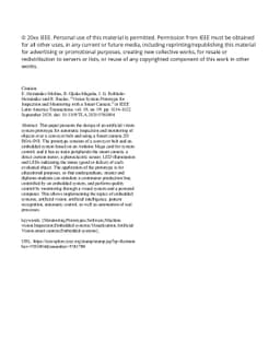 Vision System Prototype for Inspection and Monitoring with a Smart
  Camera