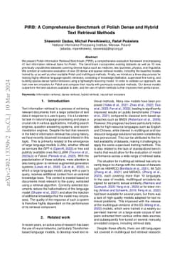 PIRB: A Comprehensive Benchmark of Polish Dense and Hybrid Text
  Retrieval Methods