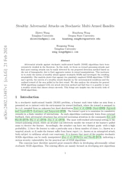 Stealthy Adversarial Attacks on Stochastic Multi-Armed Bandits
