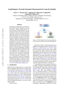LongWanjuan: Towards Systematic Measurement for Long Text Quality