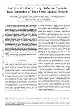 Protect and Extend -- Using GANs for Synthetic Data Generation of
  Time-Series Medical Records