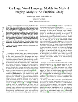 On Large Visual Language Models for Medical Imaging Analysis: An
  Empirical Study
