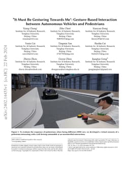 "It Must Be Gesturing Towards Me": Gesture-Based Interaction between
  Autonomous Vehicles and Pedestrians