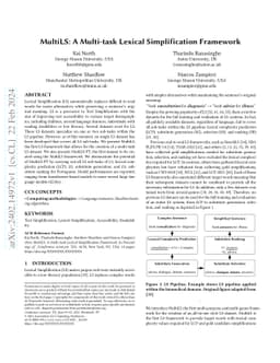 MultiLS: A Multi-task Lexical Simplification Framework