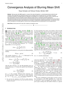 Convergence Analysis of Blurring Mean Shift