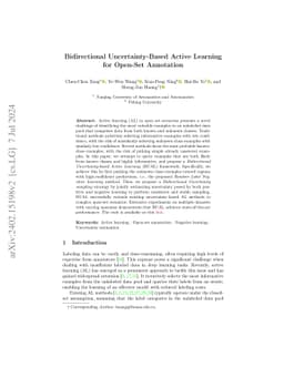 Bidirectional Uncertainty-Based Active Learning for Open Set Annotation