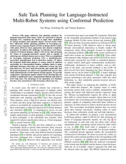 Safe Task Planning for Language-Instructed Multi-Robot Systems using
  Conformal Prediction