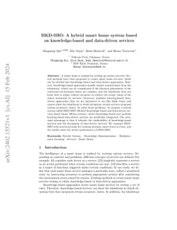 HKD-SHO: A hybrid smart home system based on knowledge-based and
  data-driven services
