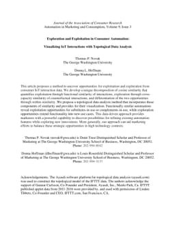 Exploration and Exploitation in Consumer Automation: Visualizing IoT
  Interactions with Topological Data Analysis