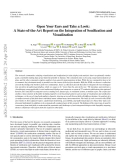 Open Your Ears and Take a Look: A State-of-the-Art Report on the
  Integration of Sonification and Visualization