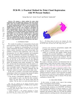 PCR-99: A Practical Method for Point Cloud Registration with 99%
  Outliers