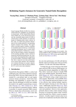 Rethinking Negative Instances for Generative Named Entity Recognition