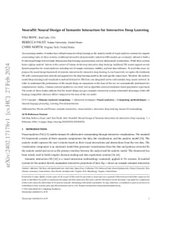 NeuralSI: Neural Design of Semantic Interaction for Interactive Deep
  Learning