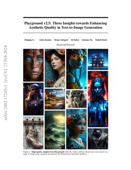 Playground v2.5: Three Insights towards Enhancing Aesthetic Quality in
  Text-to-Image Generation