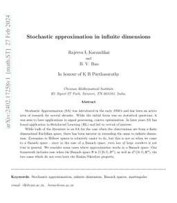 Stochastic approximation in infinite dimensions