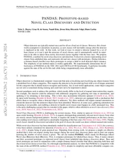 PANDAS: Prototype-based Novel Class Discovery and Detection