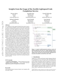 Ansible Lightspeed: A Code Generation Service for IT Automation