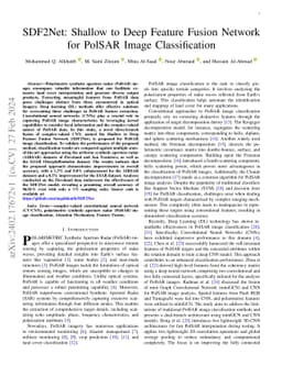 SDF2Net: Shallow to Deep Feature Fusion Network for PolSAR Image
  Classification