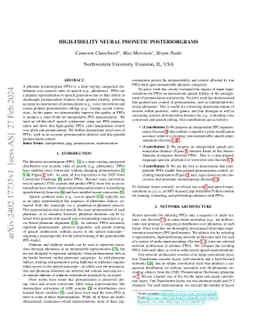 High-Fidelity Neural Phonetic Posteriorgrams