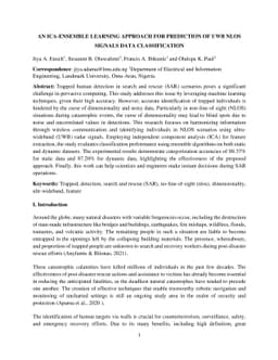 AN An ica-ensemble learning approach for prediction of uwb nlos signals
  data classification