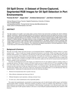 Oil Spill Drone: A Dataset of Drone-Captured, Segmented RGB Images for
  Oil Spill Detection in Port Environments