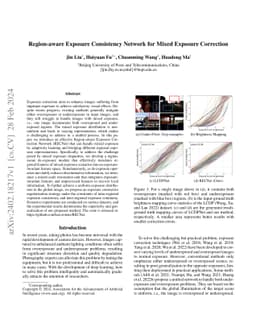 Region-Aware Exposure Consistency Network for Mixed Exposure Correction