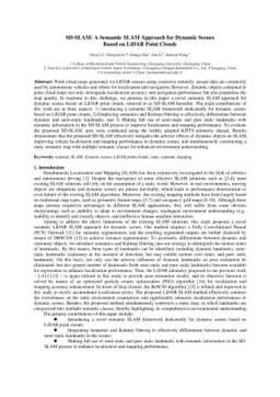 SD-SLAM: A Semantic SLAM Approach for Dynamic Scenes Based on LiDAR
  Point Clouds