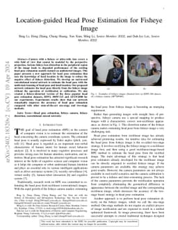 Location-guided Head Pose Estimation for Fisheye Image