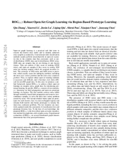 ROG$_{PL}$: Robust Open-Set Graph Learning via Region-Based Prototype
  Learning
