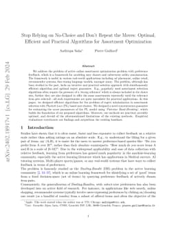 Stop Relying on No-Choice and Do not Repeat the Moves: Optimal,
  Efficient and Practical Algorithms for Assortment Optimization