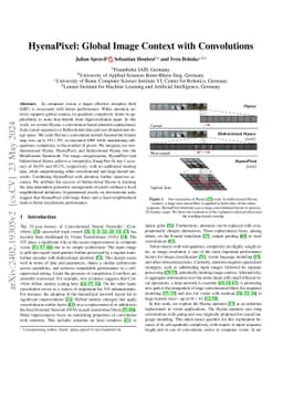 HyenaPixel: Global Image Context with Convolutions