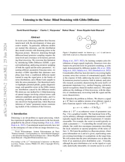 Listening to the Noise: Blind Denoising with Gibbs Diffusion