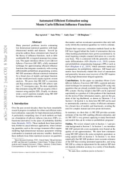 Automated Efficient Estimation using Monte Carlo Efficient Influence
  Functions