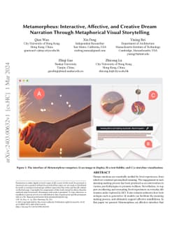 Metamorpheus: Interactive, Affective, and Creative Dream Narration
  Through Metaphorical Visual Storytelling