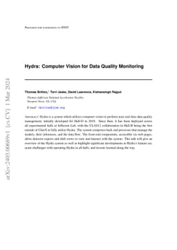 Hydra: Computer Vision for Data Quality Monitoring