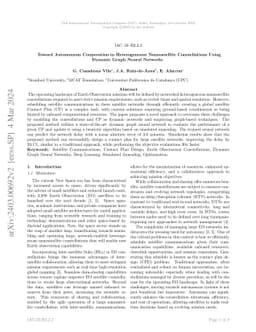 Toward Autonomous Cooperation in Heterogeneous Nanosatellite
  Constellations Using Dynamic Graph Neural Networks