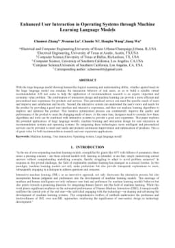 Enhanced User Interaction in Operating Systems through Machine Learning
  Language Models
