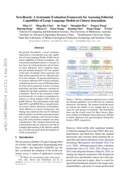 NewsBench: A Systematic Evaluation Framework for Assessing Editorial
  Capabilities of Large Language Models in Chinese Journalism