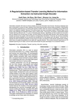 A Regularization-based Transfer Learning Method for Information
  Extraction via Instructed Graph Decoder