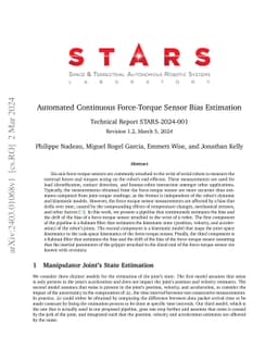 Automated Continuous Force-Torque Sensor Bias Estimation