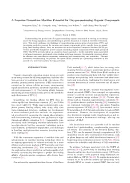 A Bayesian Committee Machine Potential for Oxygen-containing Organic
  Compounds