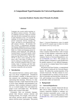 A Compositional Typed Semantics for Universal Dependencies