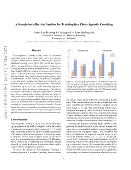A Simple-but-effective Baseline for Training-free Class-Agnostic Counting